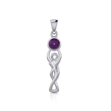 Moon Goddess Gemstone Pendant TP2992 - Jewelry